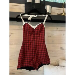 Vintage 1950s Catalina by‎ California Creator Swimsuit One-Piece Back Zip Pin Up